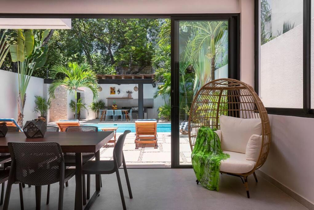 Wonderful Tropical Home 3Br, Garden, Private Pool. ตูลุม ภายนอก รูปภาพ