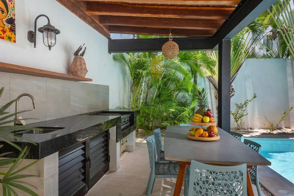 Wonderful Tropical Home 3Br, Garden, Private Pool. ตูลุม ภายนอก รูปภาพ